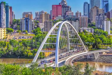Edmonton Alberta Bridge to town